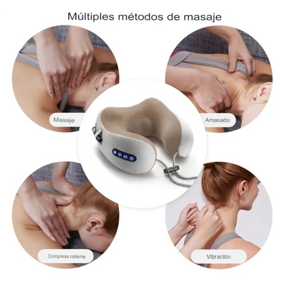 RelaxGo™💆‍♂️ Cojín de Masaje Cervical para Viajes