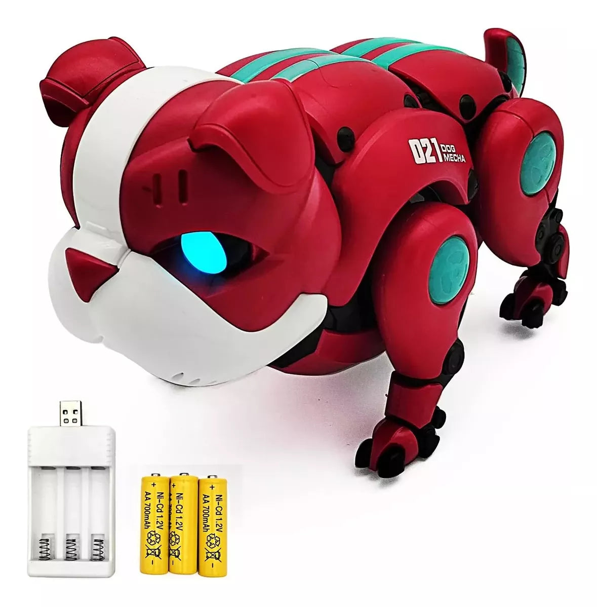 RoboPaws™ Perro Robot Inteligente para Niños Red